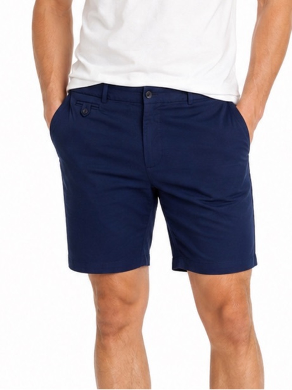 IZOD Performance Blue Pockets Casual Bermuda Activewear Shorts Size 6